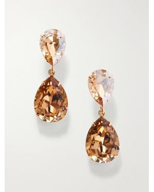 Jennifer Behr Judy-Plated Crystal Earrings - White