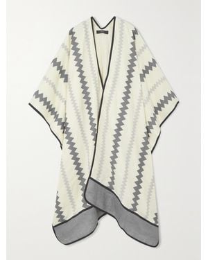 Vita Kin Cape En Lin À Appliqués Ola - Blanc