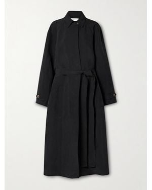 The Row Ryo Trenchcoat Aus Seide Mit Bindegürtel - Schwarz