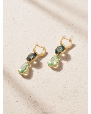 Irene Neuwirth Gemmy Gem 18-Karat Tourmaline Hoop Earrings - Natur