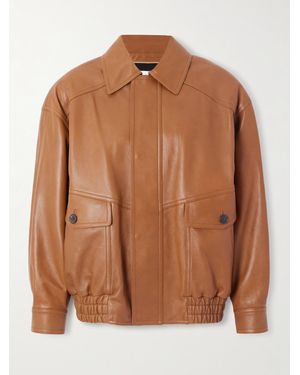 Saint Laurent Lederjacke - Braun