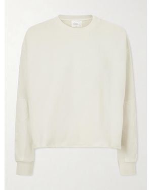 Leset Jamie Cotton-Jersey Sweater - White