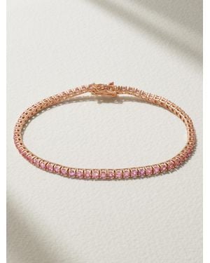 Roxanne First 14-Karat Rose Sapphire Tennis Bracelet - Neutre