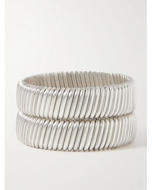 Roxanne Assoulin Rolling Set Of Two-Tone Bracelets - Natural