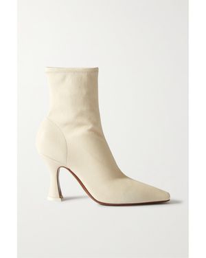 Neous Ran Stretch-Leather Ankle Boots - White
