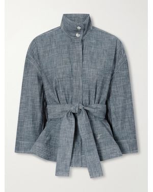 Jacquemus La Veste Cabana Belted Cotton Jacket - Blue