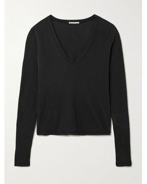 James Perse Cotton-Jersey T-Shirt - Black