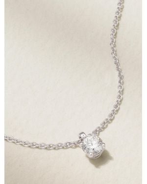 De Beers Classic Platinum Diamond Necklace - Natural