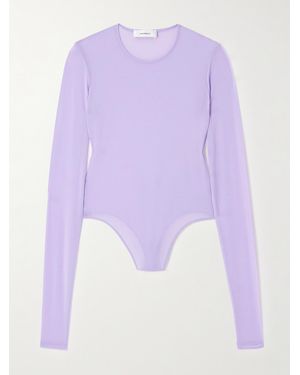 Wardrobe NYC Stretch-Jersey Bodysuit - Purple