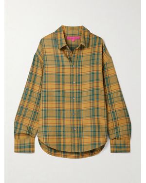 The Elder Statesman Checked Cashmere And Wool-Blend Shirt - Multicolour