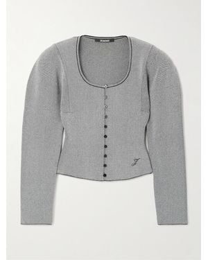 Jacquemus Sera Cardigan Aus Strick - Grau