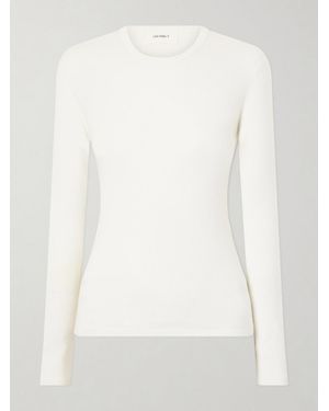 Lisa Yang Vivian Cotton And Cashmere-Blend T-Shirt - Natural