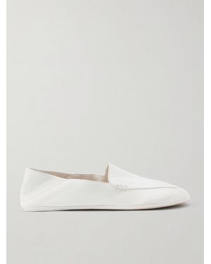 Calvin Klein Vela Leather Loafers - White