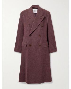 Vivienne Westwood Manteau À Double Boutonnage En Serge De Laine Winston - Violet