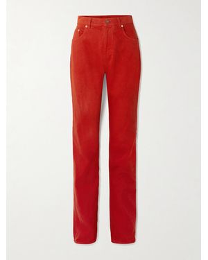 Gabriela Hearst Rey High-Rise Straight-Leg Recycled Jeans - Red