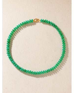 Irene Neuwirth Candy 18-Karat Chrysoprase Beaded Necklace - Green