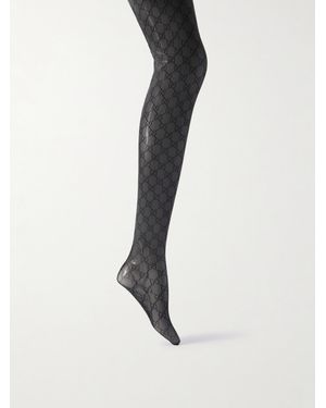 Gucci Bedruckte Strumpfhose - Schwarz