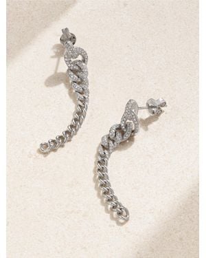 SHAY Boucles D'Oreilles En Or Blanc 18 Carats (750/1000) Et Diamants - Neutre