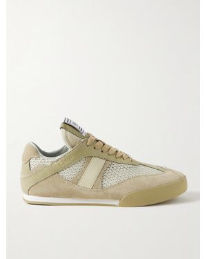 Chloé Kick Sneakers Aus Mesh Mit Besätzen Aus Leder Und Veloursleder - Natur