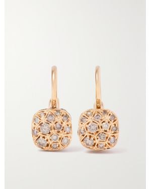 Pomellato Nudo Petit 18-Karat Rose And Diamond Earrings - Natural