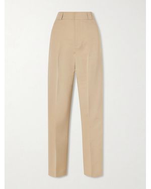FFORME Nahla Cotton And Silk-Blend Pants - Natural