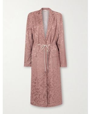Dries Van Noten Rastino Wool-Jacquard Coat - Pink