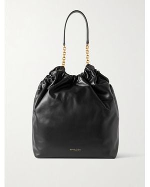 DeMellier London The Miami Gathered Leather Tote - Black