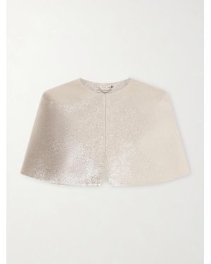 Emilia Wickstead Domie Cloqué Cape - Natural