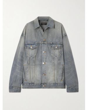 Balenciaga Oversized Denim Jacket - Gray