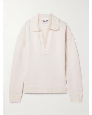 Twp Cashmere Polo Sweater - Natural