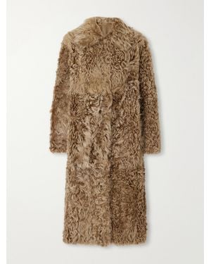 Arma Cristina Shearling Coat - Natural