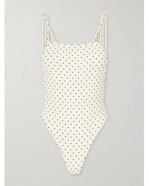 Tom Ford Polka-Dot One-Piece - White