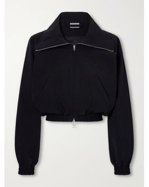 Balenciaga Logo-Appliqué Cotton-Blend Twill Jacket - Blue