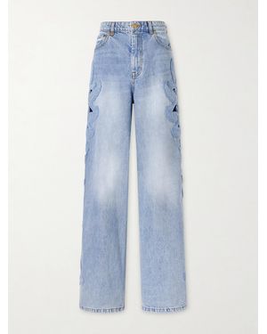 Zimmermann Alchemy Appliquéd Flared Jeans - Blue