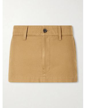 Balenciaga Cotton Cargo Mini Skirt - Natural