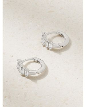 Suzanne Kalan 18-Karat Diamond Hoop Earrings - Natural