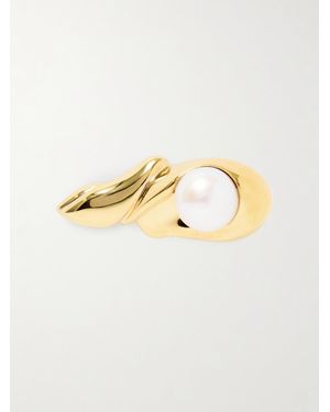 Completedworks Plated Pearl Hair Clip - Metallic