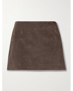 16Arlington Haile Minirock Aus Veloursleder - Braun
