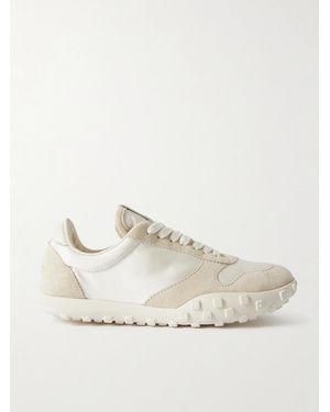 Jil Sander Moon Sneakers Aus Veloursleder Und Shell - Natur