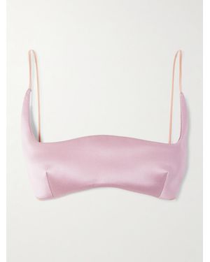Valentino Garavani Silk-Satin Bralette - Pink