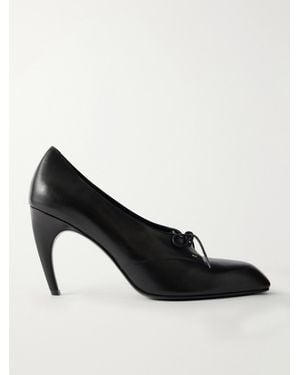KHAITE Colt 85 Leather Pumps - Black