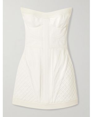Zimmermann Rebellion Strapless Cotton Mini Dress - Natural