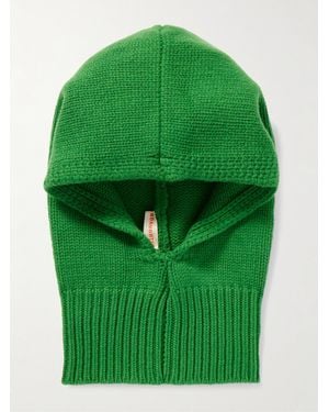 &Daughter Wool Hood - Green