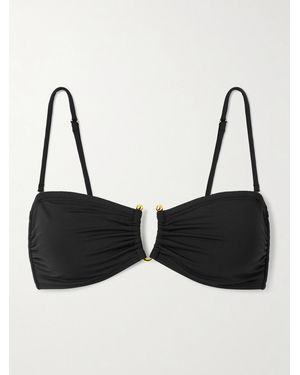 Nili Lotan Embellished Bikini Top - Black