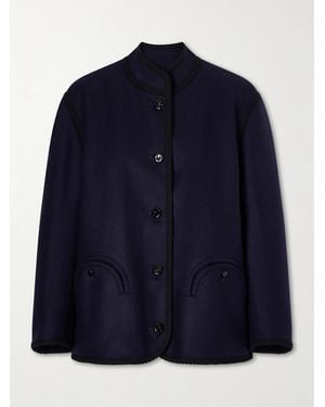 Blazé Milano Nitak Curly Virgin Wool Coat - Blue