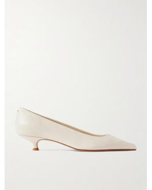 Aeyde Cari Leather Court Shoes - Natural