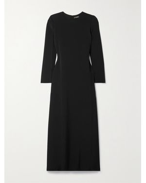 Loro Piana Angelica Cutout Silk-Cady Maxi Dress - Black