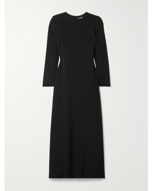 Loro Piana Angelica Cutout Silk-Cady Maxi Dress - Black