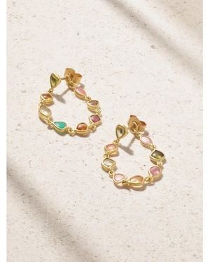 Pippa Small Anemone 18-Karat-Stone Earrings - Natural