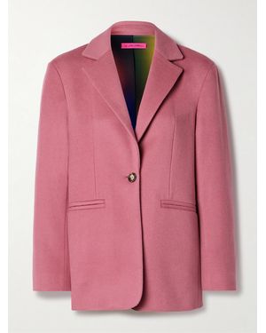 The Elder Statesman Cashmere And Wool-Blend Blazer - Pink